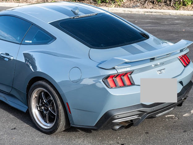 2024-UP FORD MUSTANG S650 | CARBON FIBER REAR TAIL LIGHT TRIM BEZEL COVERS PAIR